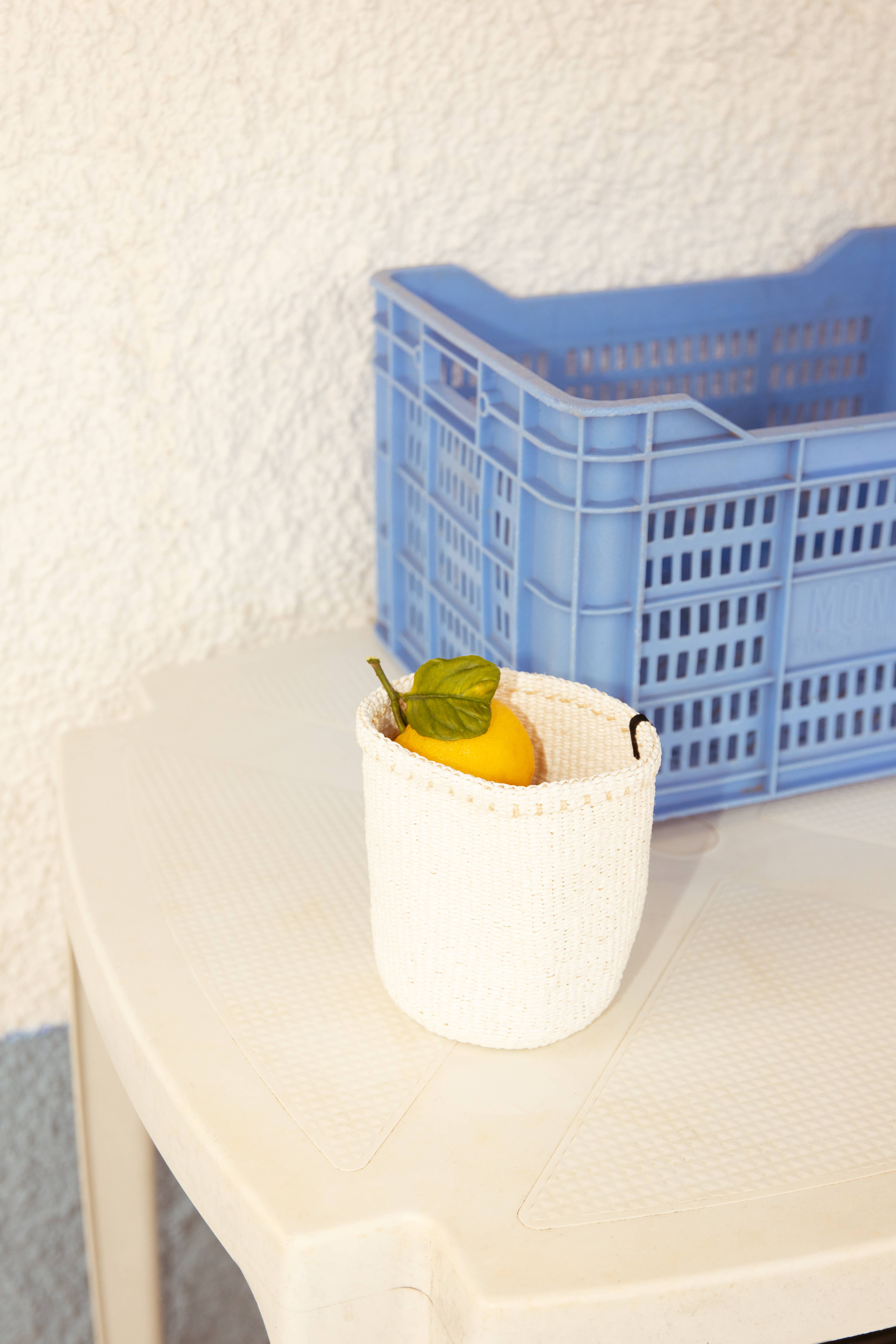 Mifuko – wholesale Basket – Kiondo basket | White XS1