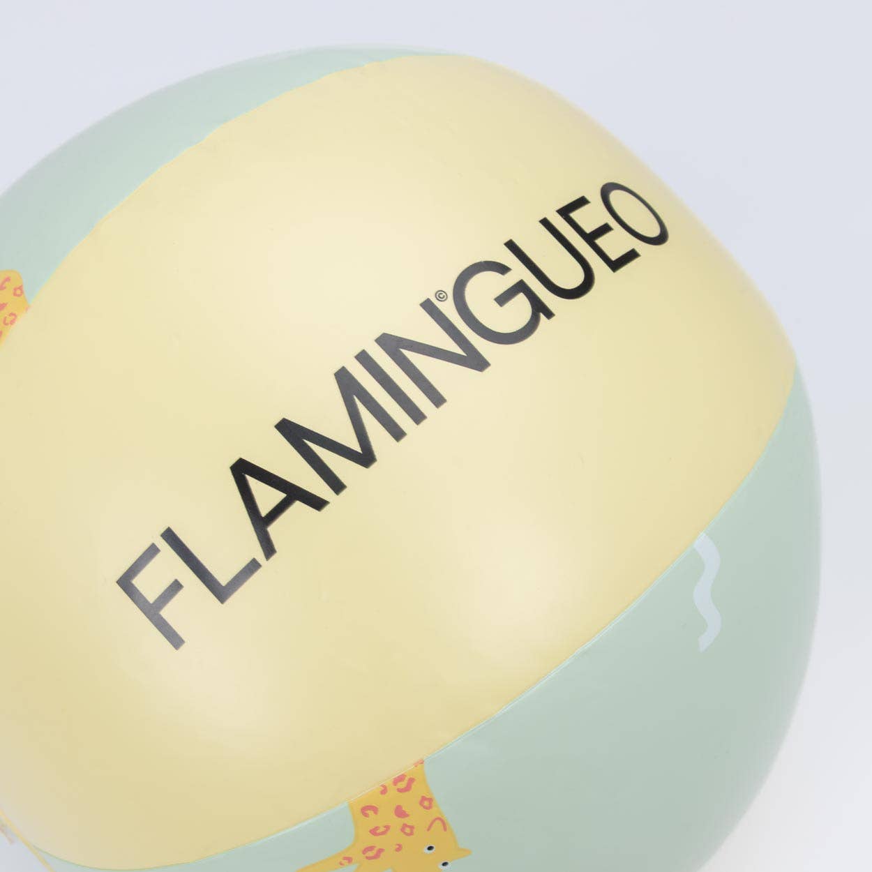 Flamingueo - Wholesale Beach Accessories - Green printed JUNGLE ball1