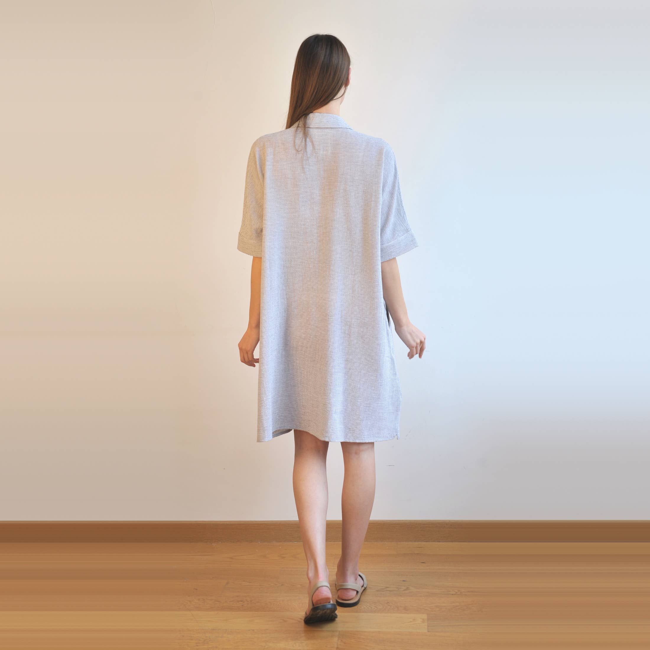 loom.ist – Vestido - Mulher por atacado – Vestido Camisa Mini Sile6