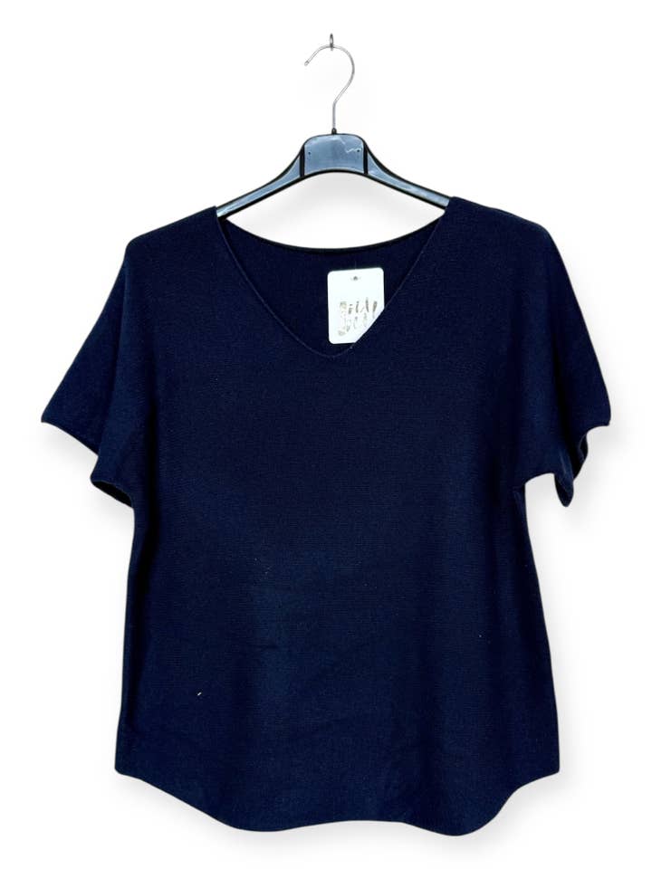 Lucky Nana - Wholesale Knit Top - Women's - AH 2203 - Soft Short-Sleeve Top20