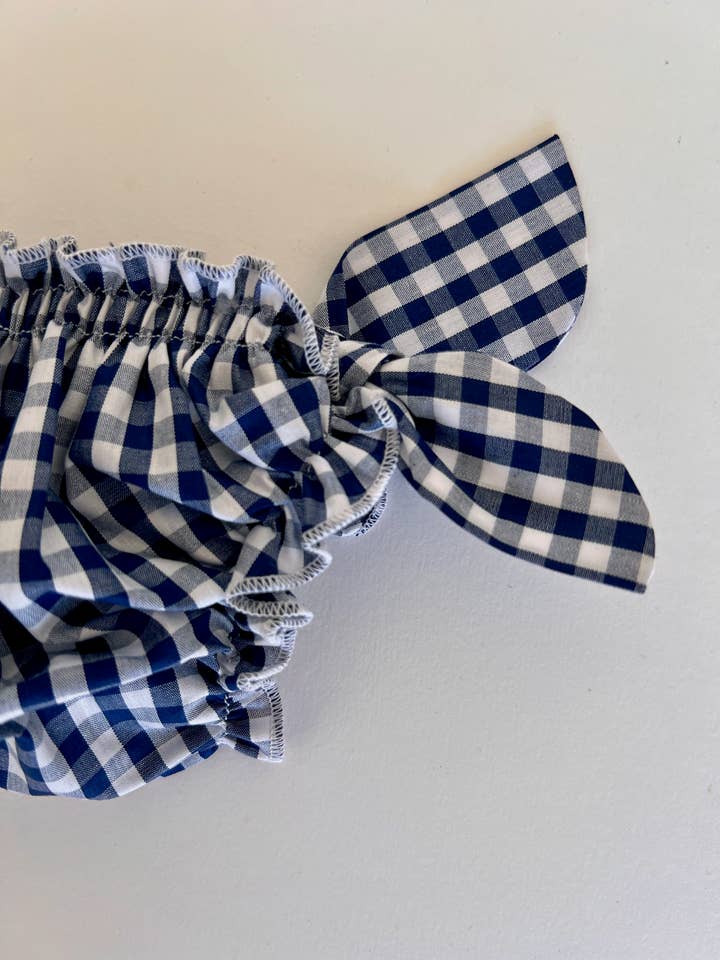 Marineblå ternet badedragt for engroshandel hos MATHOLIE