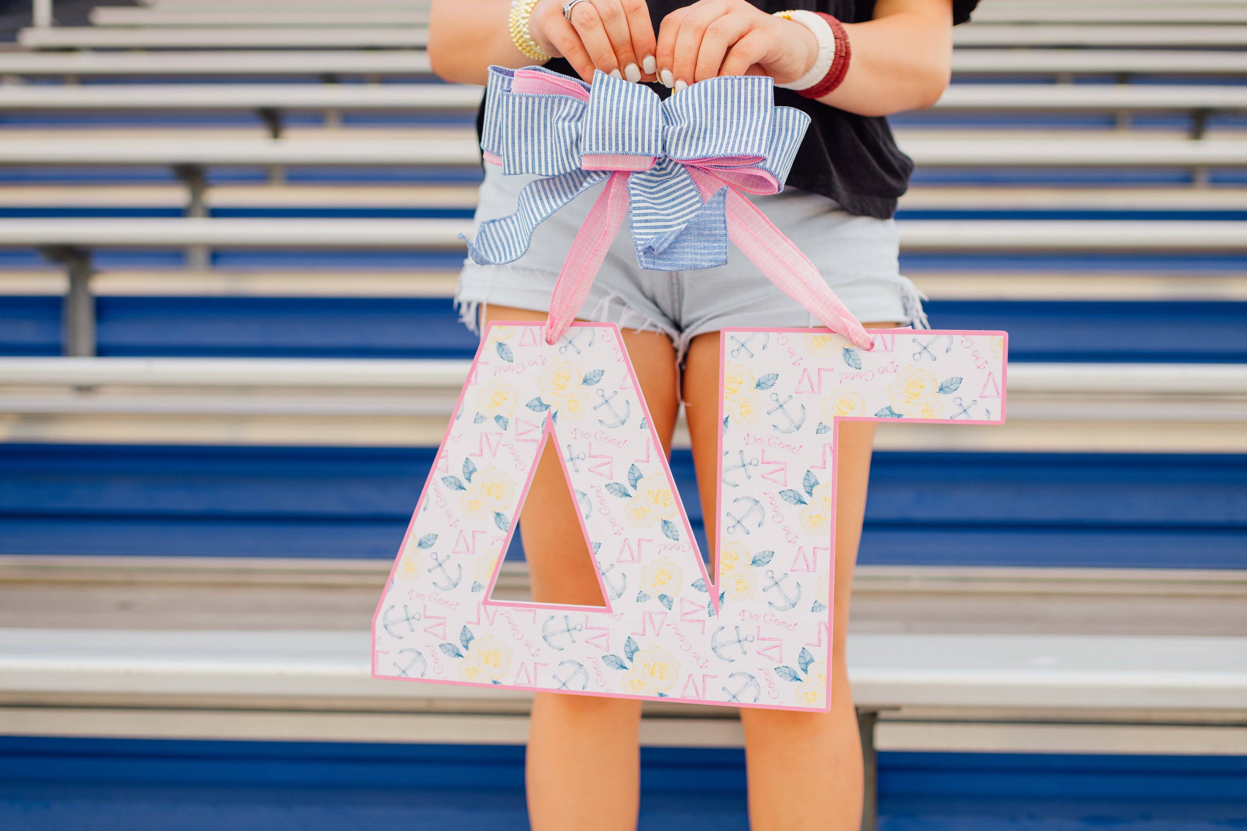 Front Porch Elegance - Wholesale Door Hanger - Delta Gamma Door Hanger1