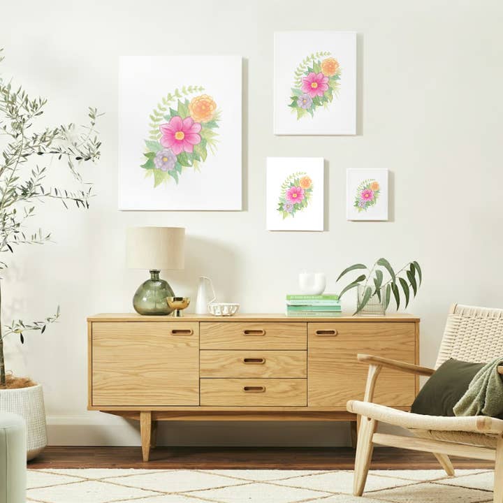 Home Decor Floral Design Art Print for wholesale by Sierra Clair Designs