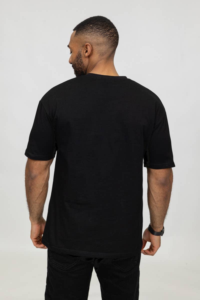 Zayne Paris - Wholesale T-Shirt - Men's - plain oversized round neck t-shirt tx920-4