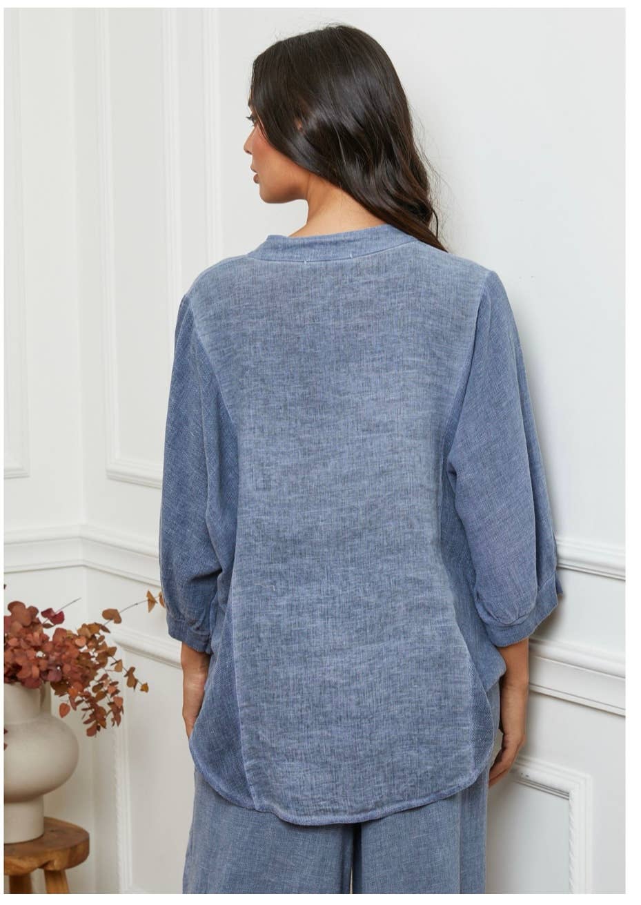 LÉA & LUC – wholesale Shirt – Women’s – 100% Linen Shirt REF. 923027