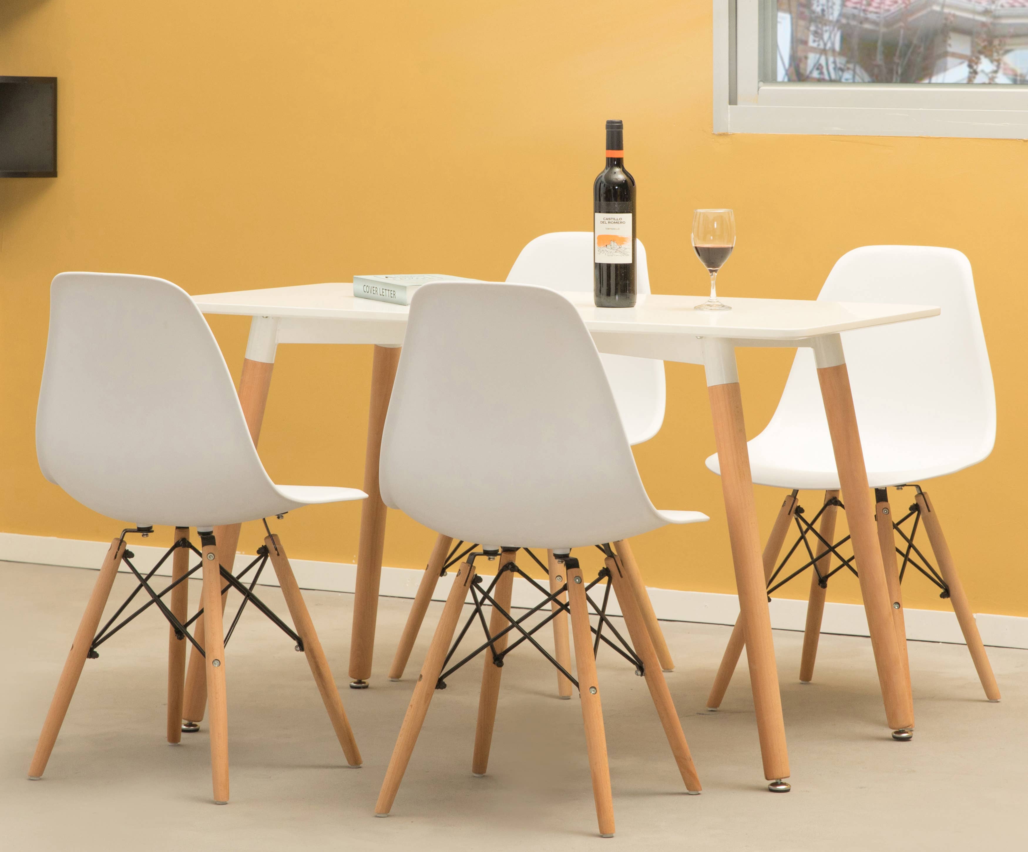 Quickway Imports - Wholesale Chair - Plastic DSW Shell Dining Chair with Wooden Dowel Eiffel Legs17