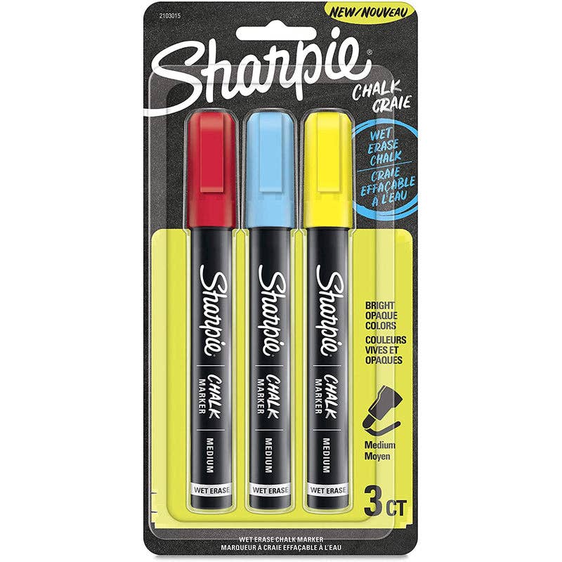 Everyday Supply Co - Wholesale Marker - Sharpie Assorted Medium Tip Chalk Markers, 3-Pack0