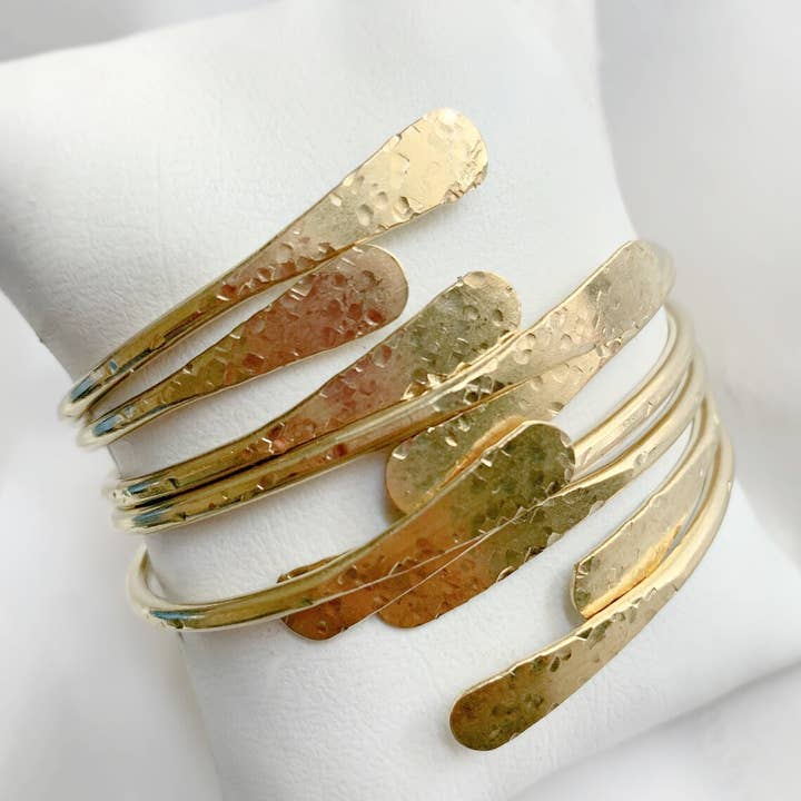 Modern Paddle Cuff Bracelet Set of 5 for wholesale by Rose and Della