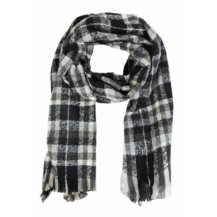 Plaid Checkered Oblong Scarf for wholesale by Anarchy Street
