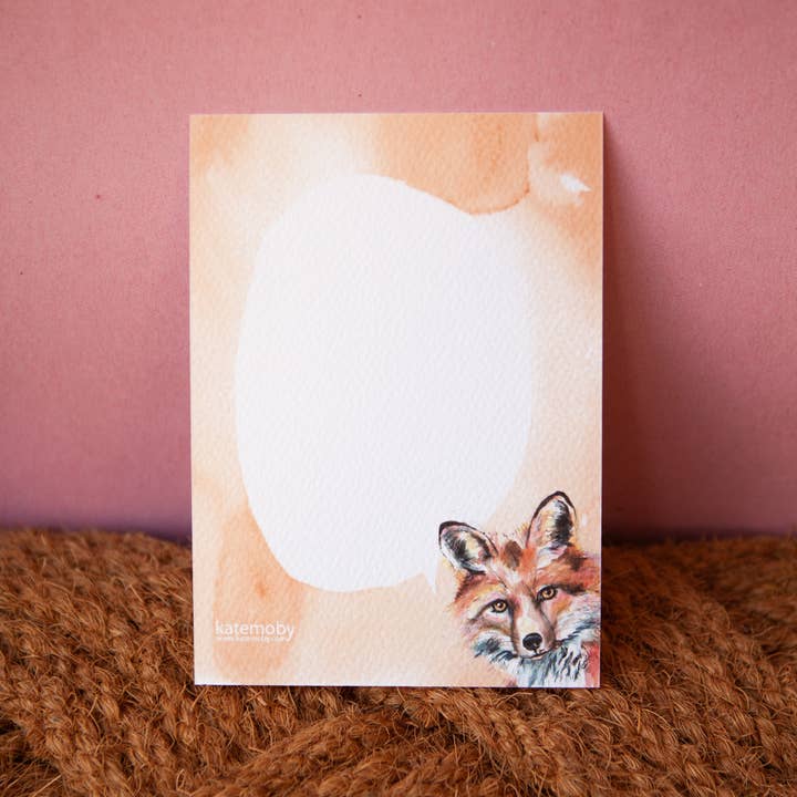 Kate Moby - Wholesale Postcard - Inky Fox Luxury Textured Postcards8