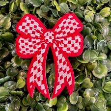 Perfect Chaos Accessories - Wholesale Patch - Cartoon Checkered Bow Embroidered Patches2