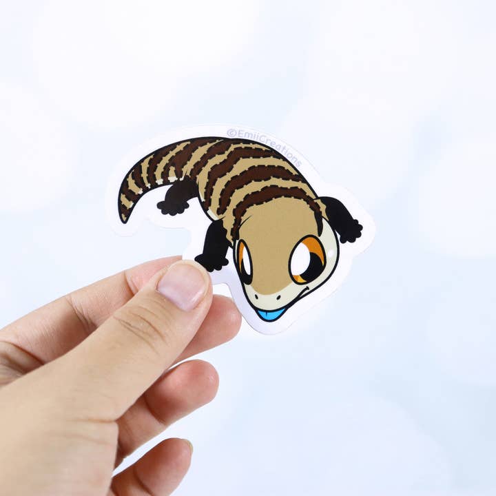 Emii Creations - Vendita all'ingrosso Adesivo - Simpatico adesivo Blue Tongue Skink a forma di rettile