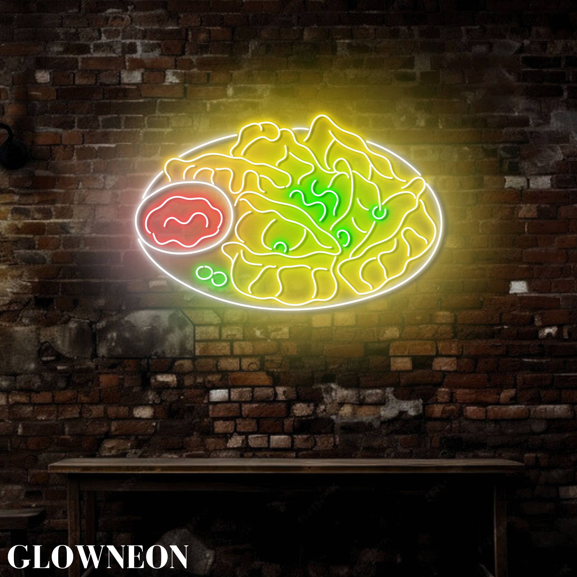 Glow Neon - Wholesale Neon Sign - Gyoza Wall Led Sign, Japanese Gyoza Restaurant Neon Wall Art2