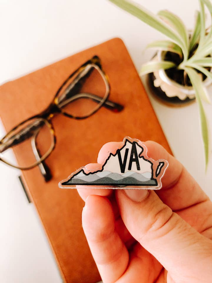 VA Acrylic Pin for wholesale by Dawning Designs