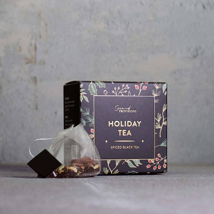 Grand Provisions - Wholesale Tea Bags - Holiday Black Tea Blend Gift (5 Tea Bags)