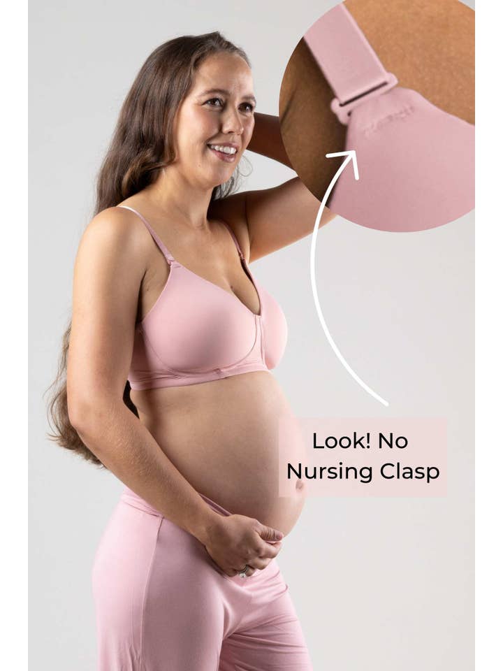 Simple Wishes - Wholesale Nursing Bra - Maternity - Undercover Maternity, Nursing & Beyond T-Shirt Braâ„¢ | Rose Pink