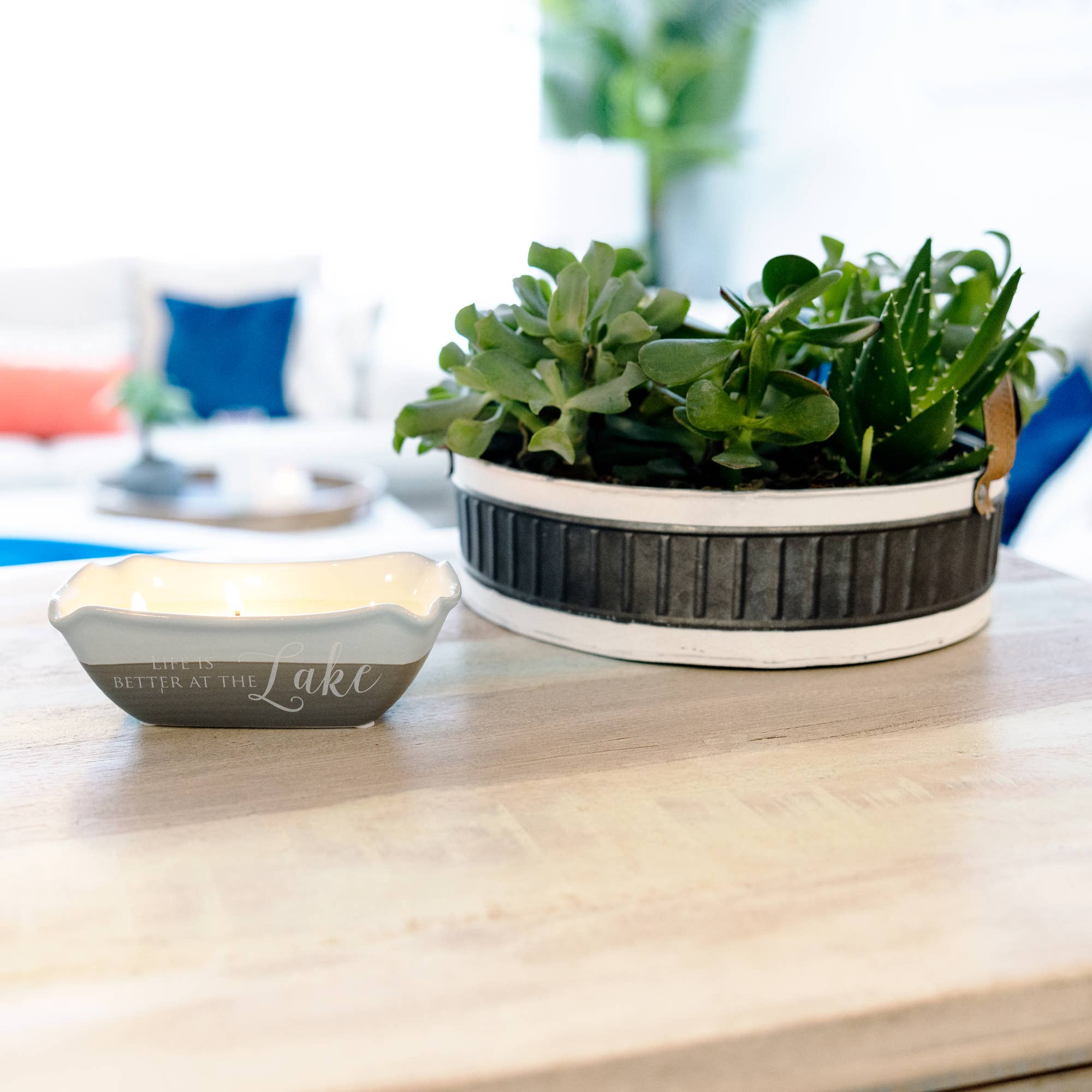 Pavilion - Wholesale Jar/Filled Candle - At The Lake - Triple Wick 10 oz Soy Wax Candle1