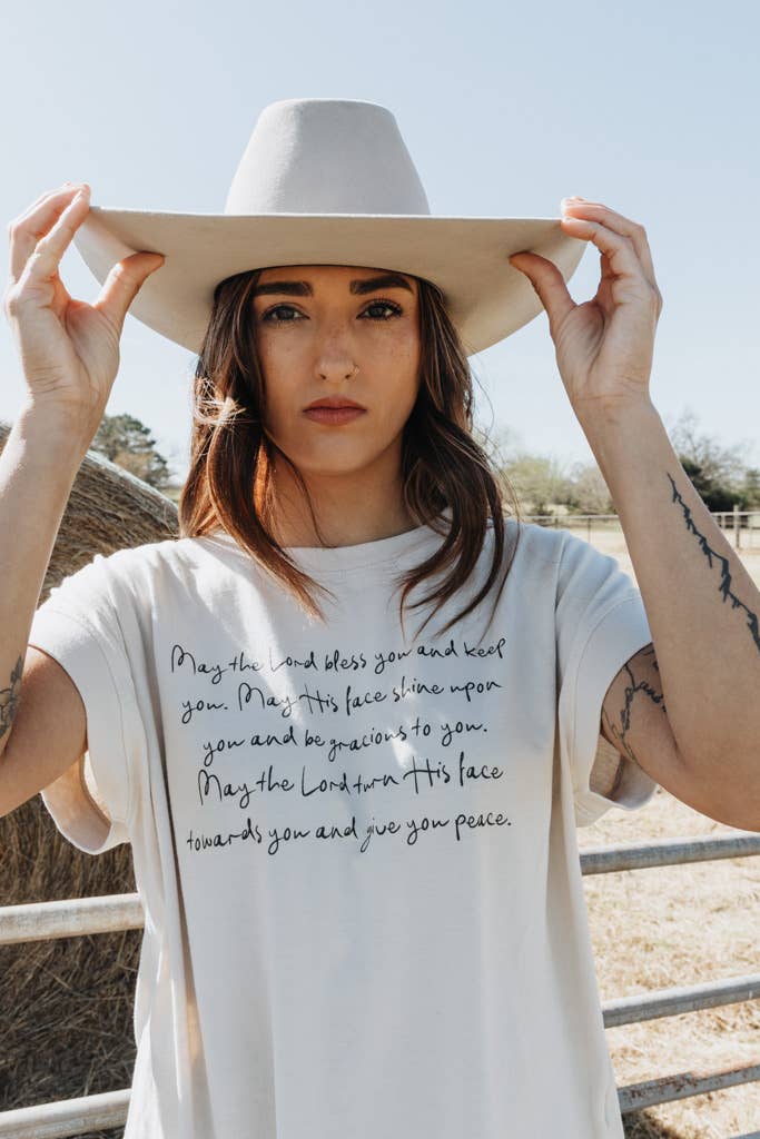 Crowned Free - Wholesale Screen Printed T-Shirt - Women's - May The Lord Bless You Tee8