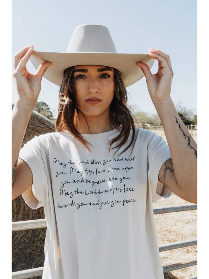 Crowned Free - Wholesale Screen Printed T-Shirt - Women's - May The Lord Bless You Tee8