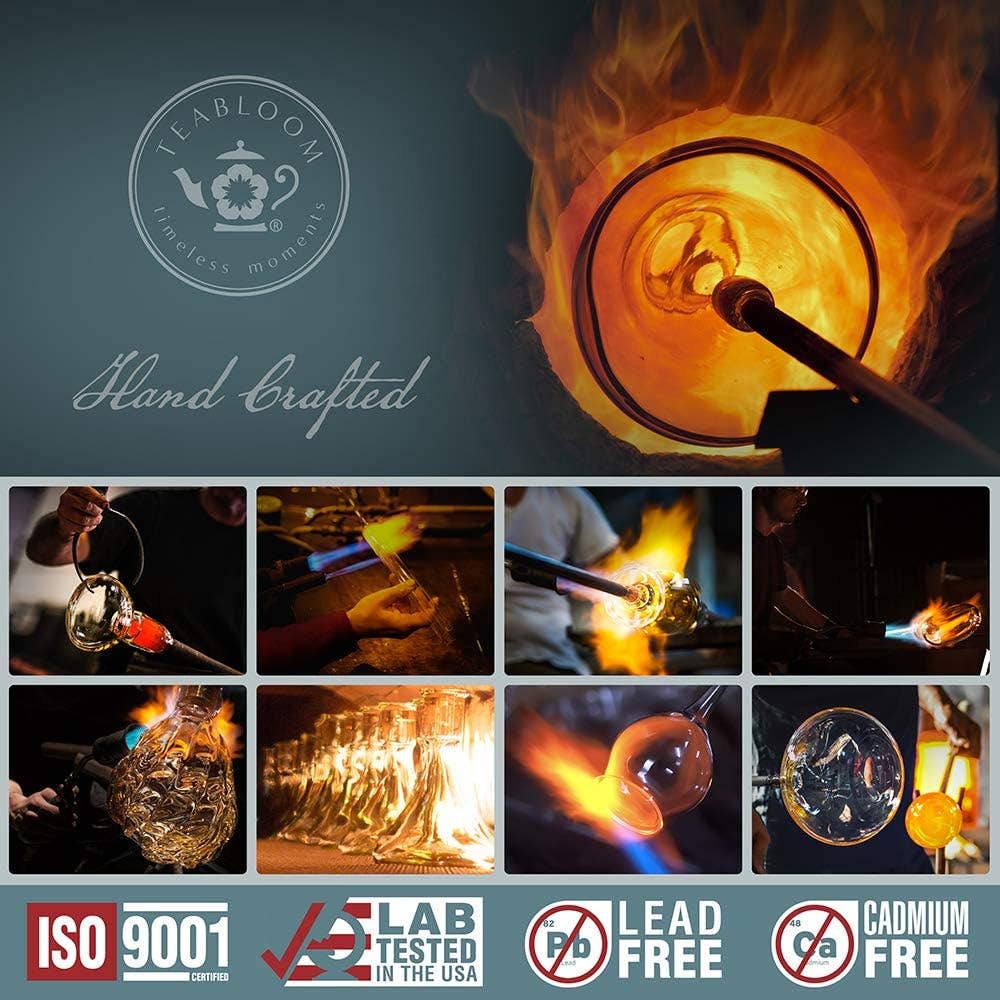 Teabloom - Wholesale Tea Pot - Petite Celebration Teapot with Two Blooming Teas (27 oz)6