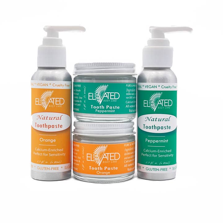 Taylor's Naturals - Wholesale Toothpaste - ELEVATED - Xylitol Natural Toothpaste - w/ PUMP