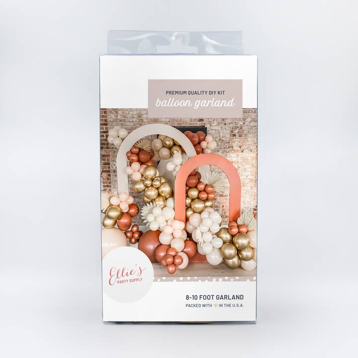 Ellie's Party Supply - Wholesale Balloon - Premium Burnt Orange Balloon Arch Kit - Boho Balloon Garland1