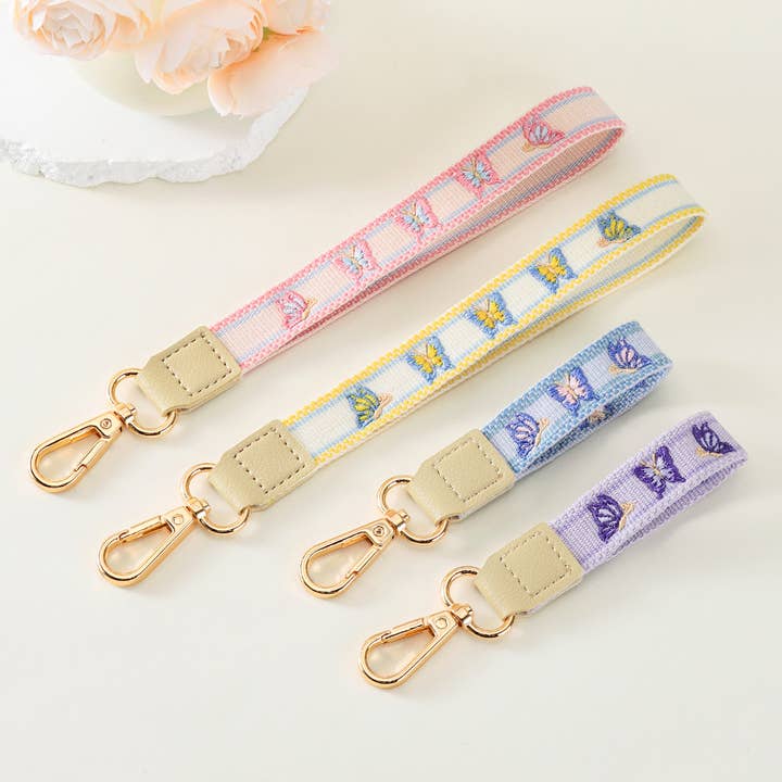 MKS America - Wholesale Keychain - Women's - Ball & Butterfly Theme Embroidered Keychain12