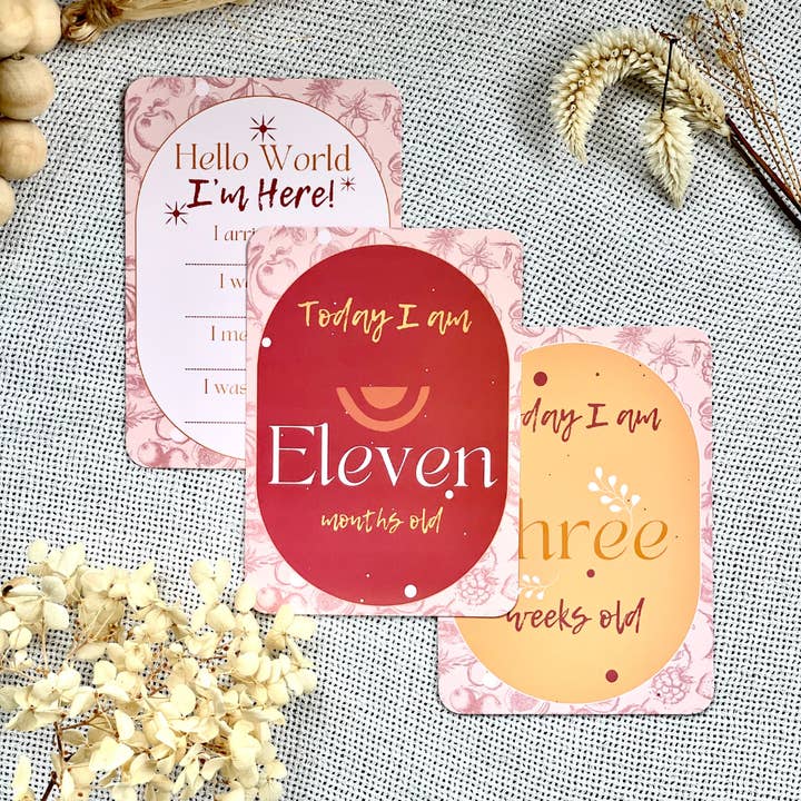 Best Birth Co - Wholesale Milestone Art/Keepsake - Kids & Baby - Baby Shower Gift Milestone Cards for Pregnancy Gift New Baby5