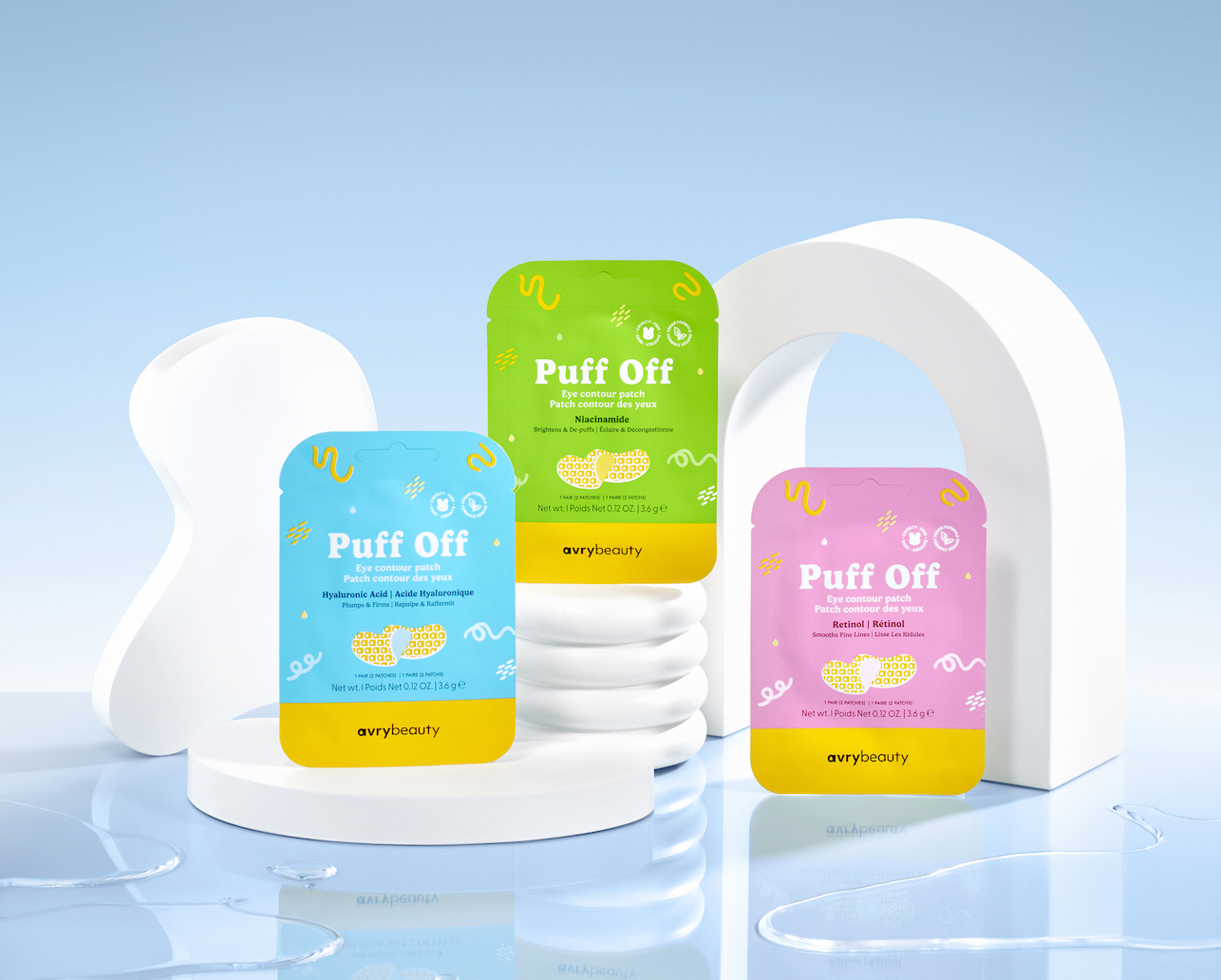 AvryBeauty - Wholesale Skincare Face Mask - Puff Off Eye Contour Patch - Assorted Kit1