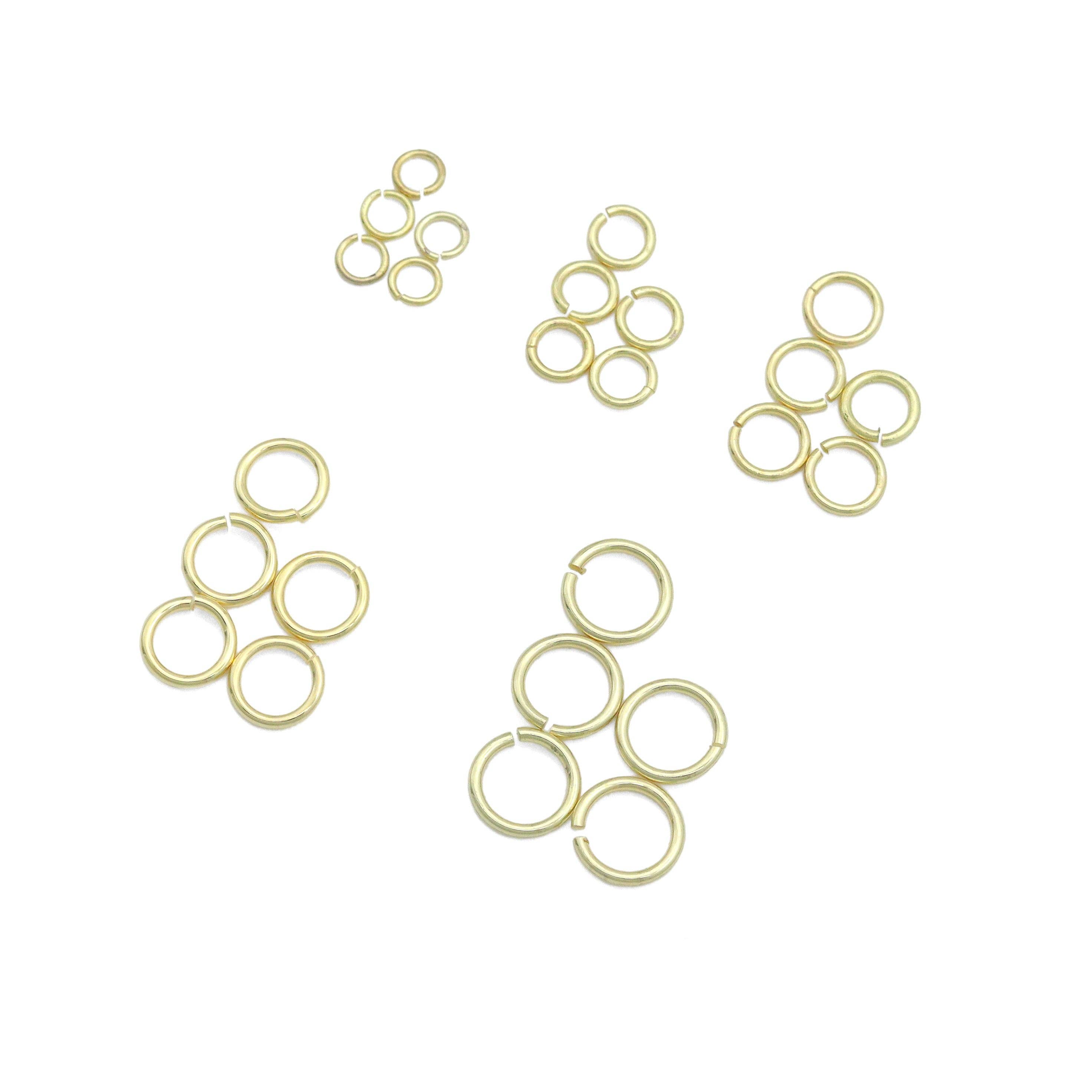 BestBeads&Beyond - Wholesale Clasp - 50pcs Slippy Gold Round Jump Ring , Sku#LX8911
