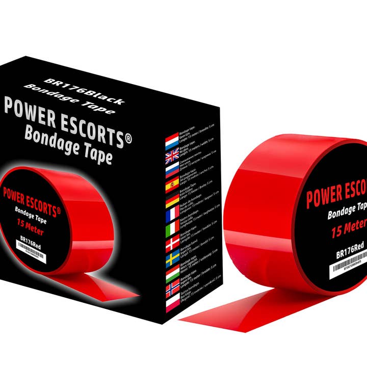 Power Escorts - BR176 Fita Vermelha de Bondage - Fetiche Kinky - 15 Metros por atacado de Kinky Pleasure