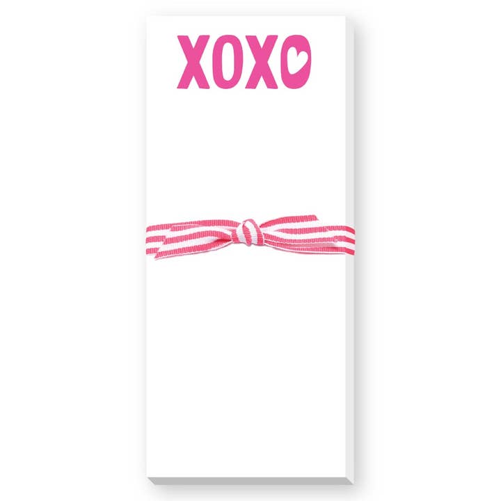 XOXO Skinnie Notepad for wholesale by Donovan Designs