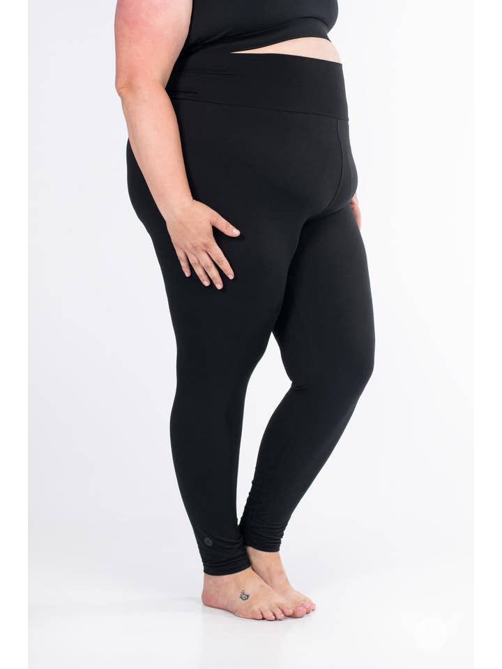 SweetLegs Clothing Inc – wholesale Sport-/loungeleggings – Dam – Svarta leggings med hög midja