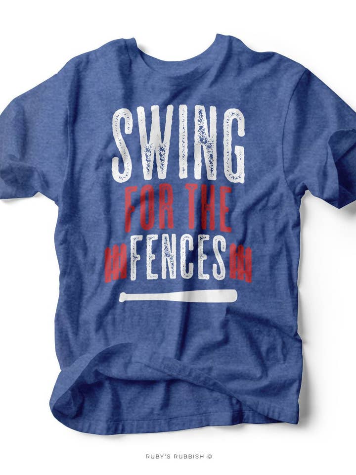 Swing for the Fences | Kid's T-Shirt | Ruby’s Rubbish® for wholesale by Ruby’s Rubbish