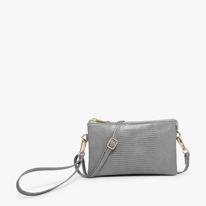 Jen & Co. - Wholesale Crossbody Bag - Women's - M013LZ Riley Lizard 3 Compartment Crossbody/Wristlet