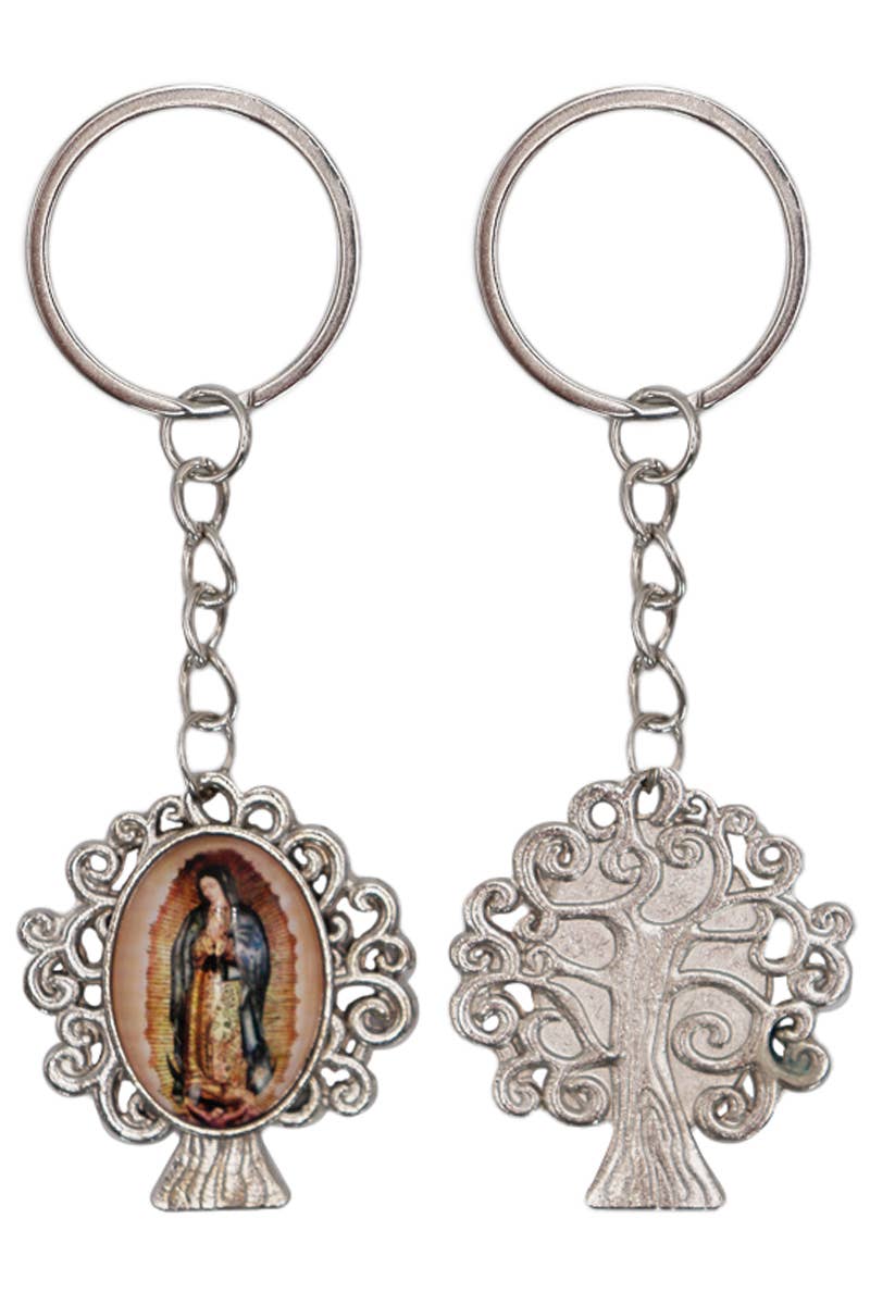 Cap Zone - Wholesale Keychain - Unisex - Religious Figure Tree of Life Pendant Key Chain1