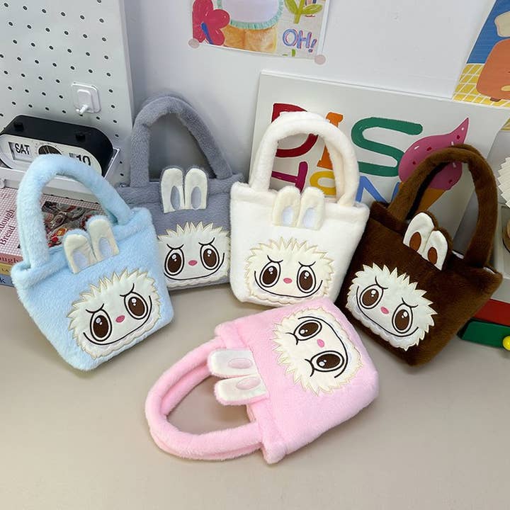 Cute Bunny Plush Handbag for Kids for wholesale by shoplittleswan