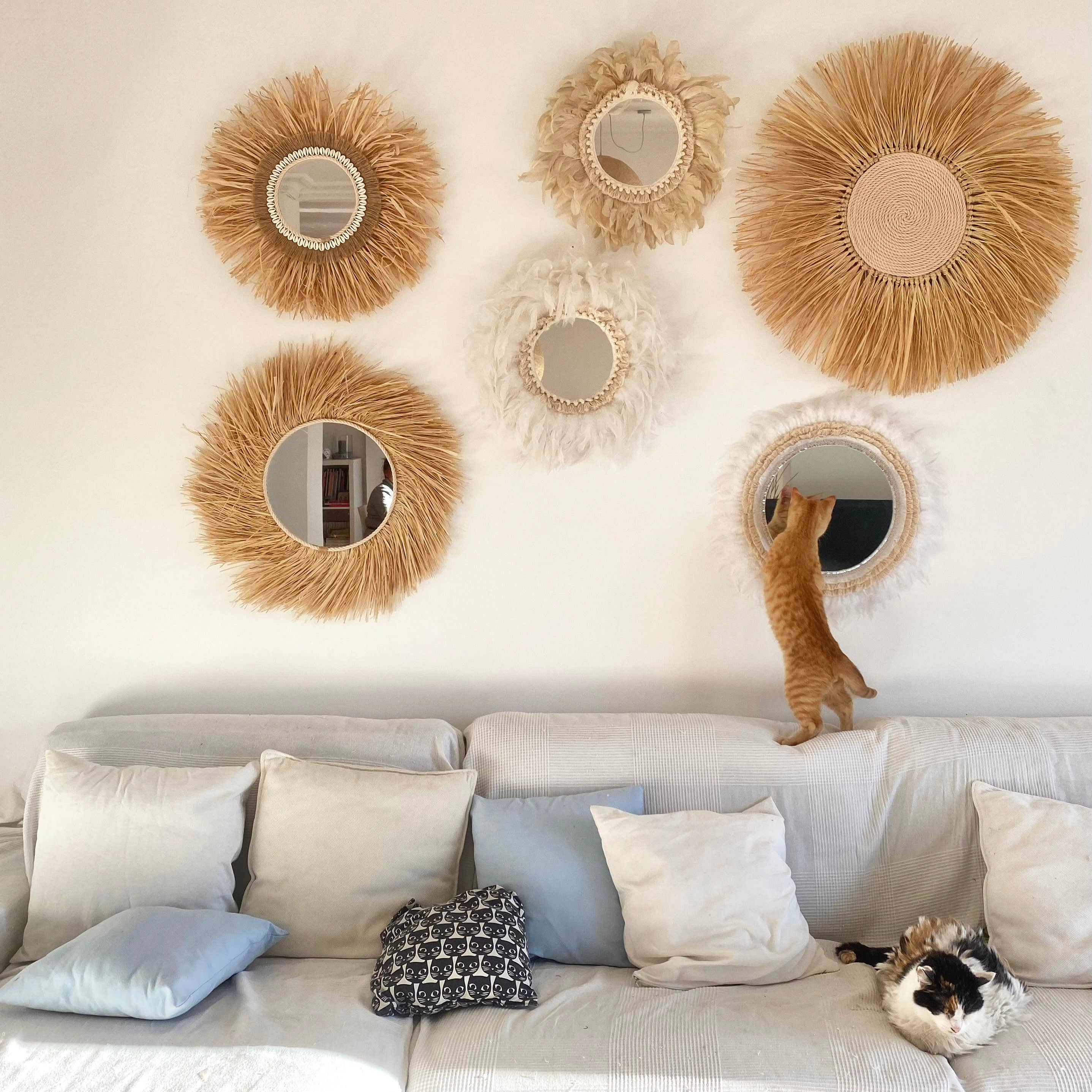 Geometrik Design - Vendita all'ingrosso Pietre per pareti - Decorazione da Parete con Rafia Decorazione Boho3