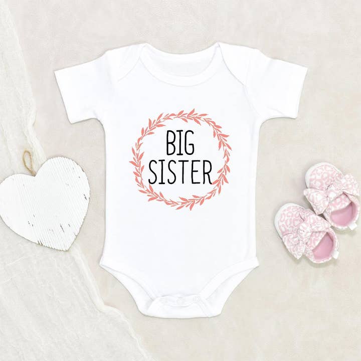 Big Sister Baby Girl Onesie for wholesale by NewBabyWishes