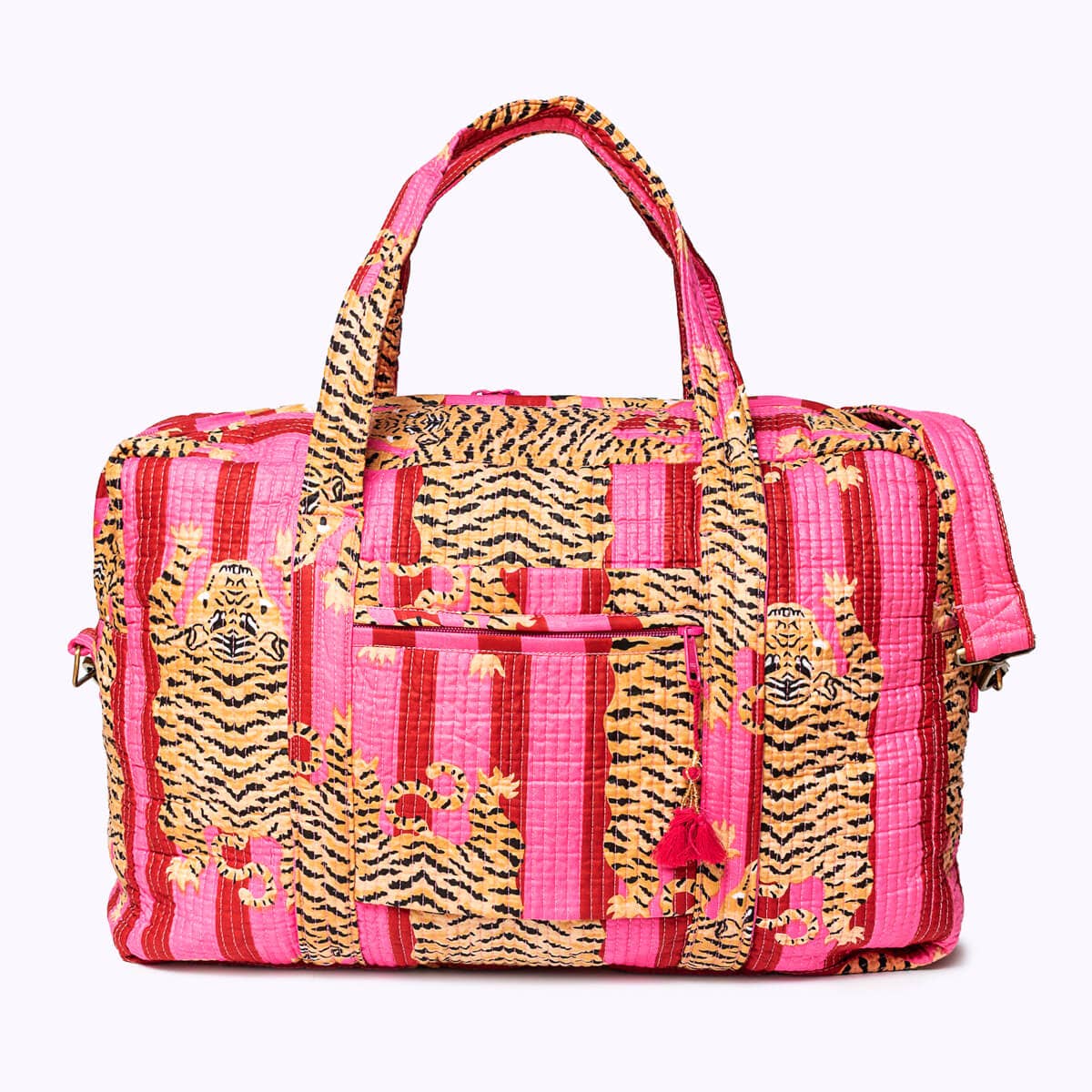 kikooni - Wholesale Weekender Bag - Women's - Large Travel Bag "Poppy Tiger LOVE"3