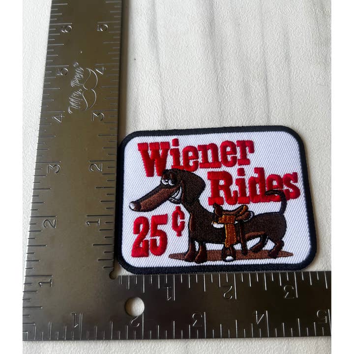 Renewed Designs - Wholesale Patch - Weiner Rides Patch1