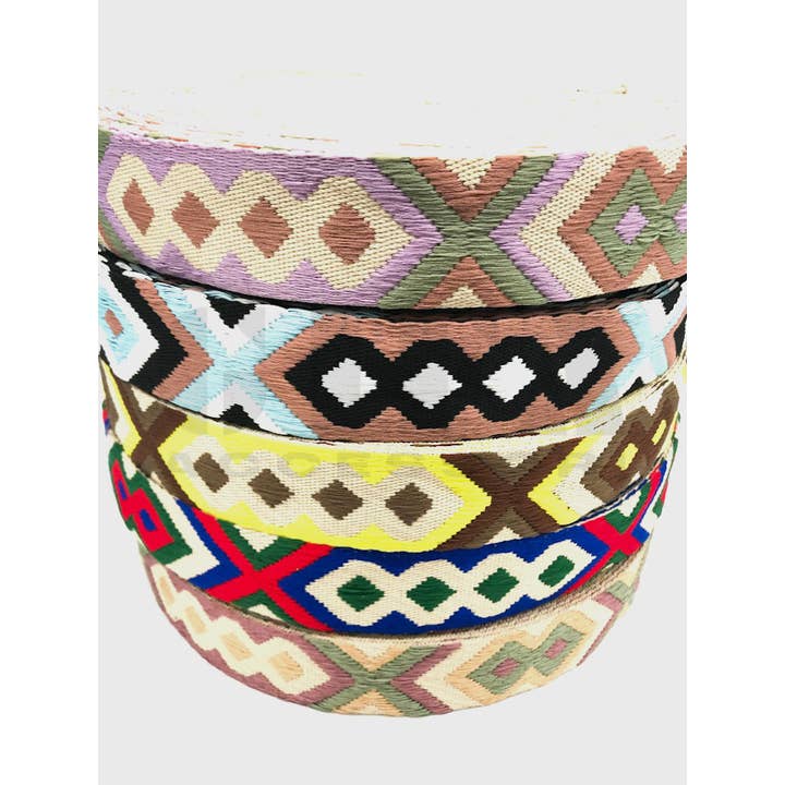 Gifa Accessori - Wholesale Ribbon - Gift Wrapping - Polyester cotton tape diamond pattern cm 5 per meter