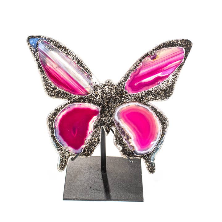 Quasar Gems USA - Wholesale Decorative Tabletop Object - Agate Butterfly Small