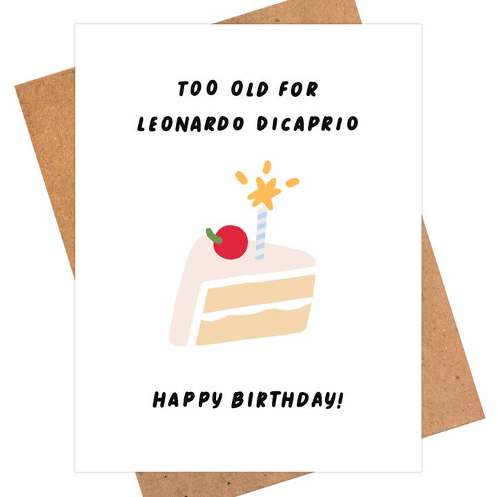 iej studio - Wholesale Birthday Card - Leonardo Dicaprio Birthday Card, Funny Birthday Card For Her