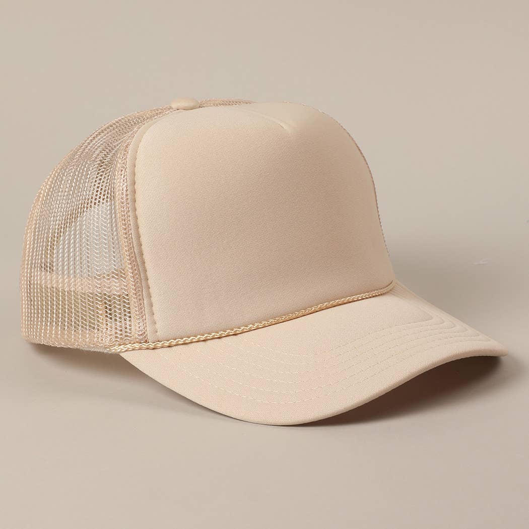 Fashion City - Wholesale Trucker Hat - Unisex - Solid Color OTTO 5-Panel Foam Mesh Back Trucker Hat29