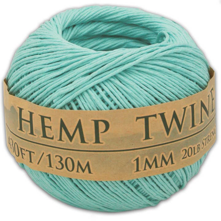 Hemptopia - Wholesale Twine - Hemptopia Colored Hemp Twine Ball, 430ft, 100% natural