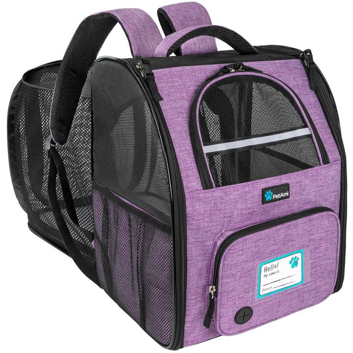 PetAmi - Wholesale Pet Carrier - Cat/Dog - Expandable 3-Way Entry Pet Carrier Backpack16