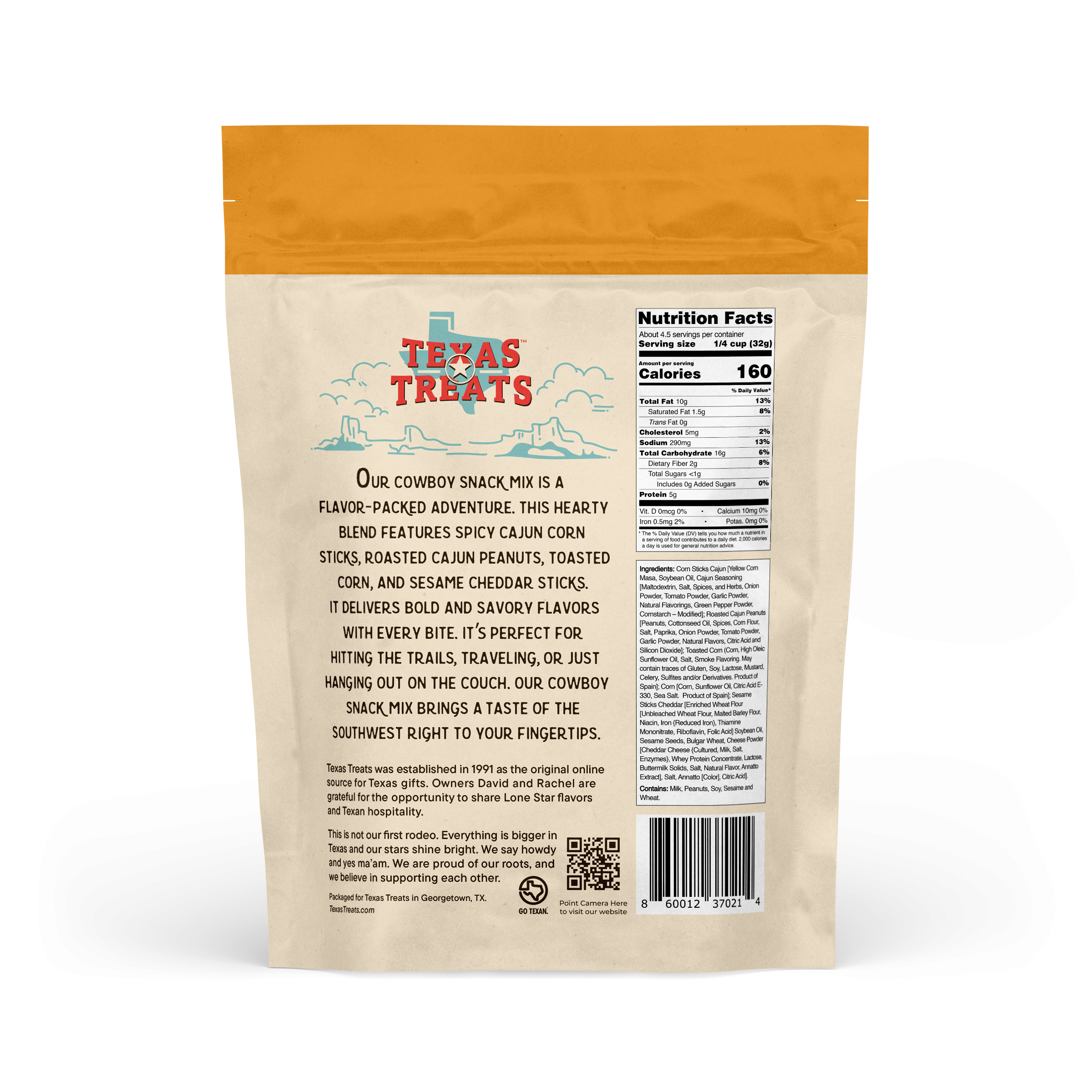 Texas Treats – wholesale Frukt- och nötblandning – Cowboy Snack Mix 85g.1