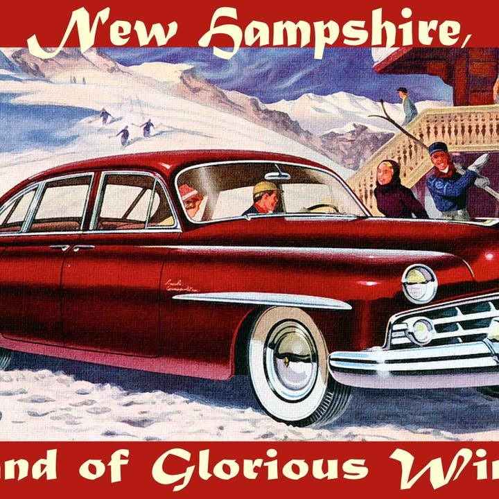 Visit New Hampshire Land Of Glorious Winter Travel Poster for wholesale by BMS BIZ