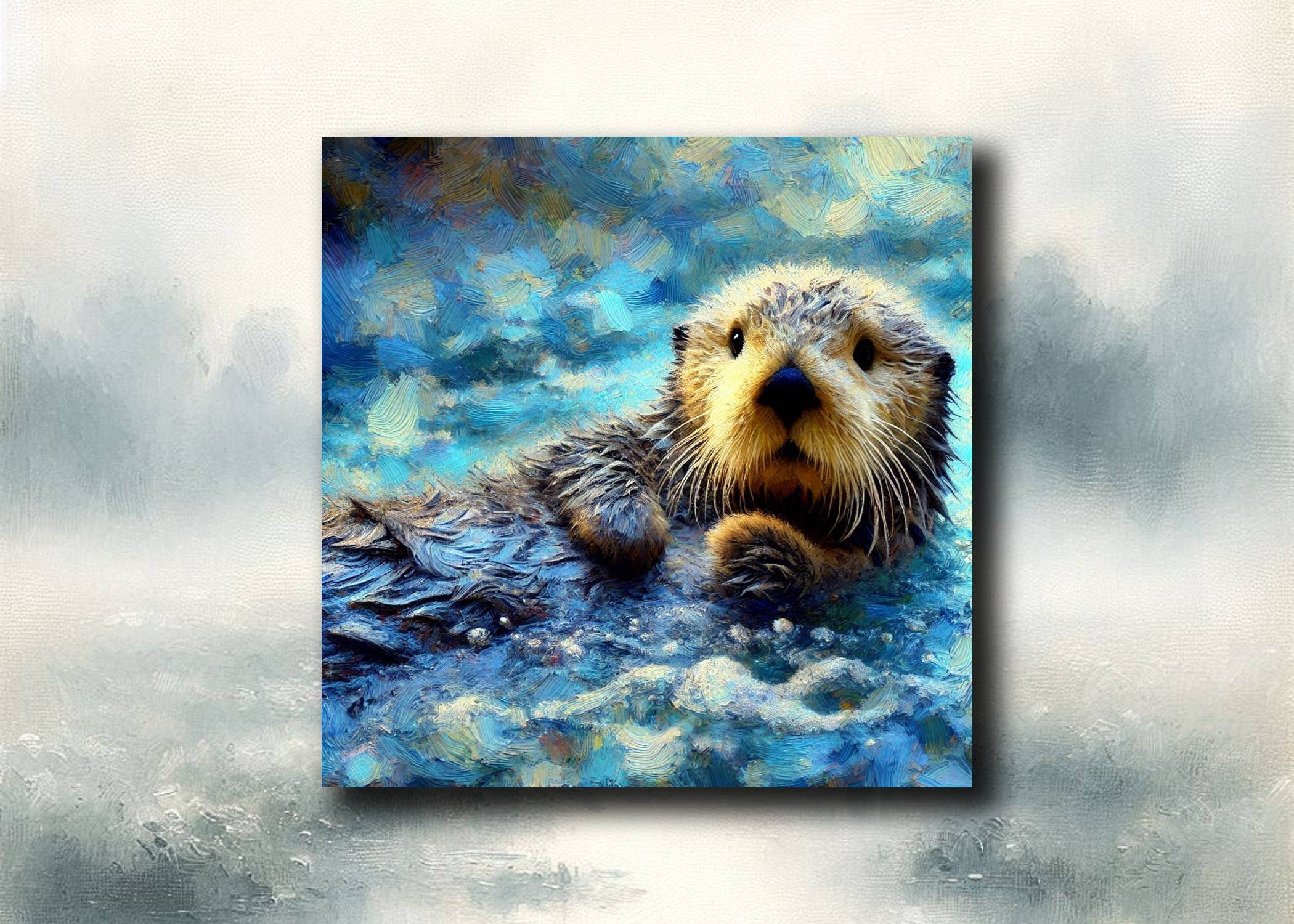 frostedgrey - Wholesale Magnet - Sea Otter Fridge Magnet 55x55mm0